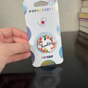 Popsockets PopGrip "Thankful" Floral Wreath Design Phone Grip Stand New